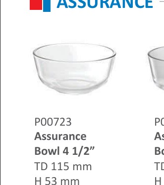 Assurance Bowl 4 1/2"