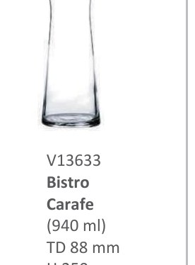 Bistro Carafe (940ml)