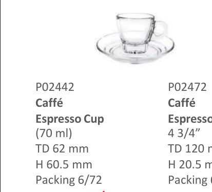 Caffé Espresso Cup