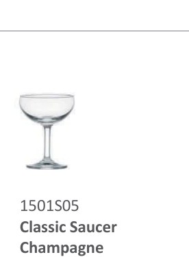 Classic Saucer Champagne (135ml)
