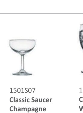 Classic Saucer Champagne (200ml)