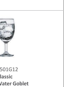 Classic Water Goblet