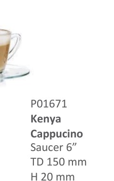 Kenya Cappucino Saucer