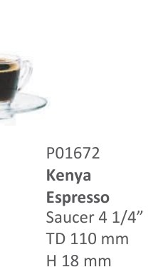 Kenya Espresso Saucer