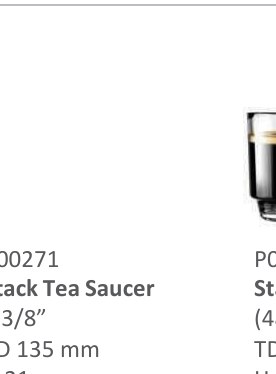 Stack Tea Saucer