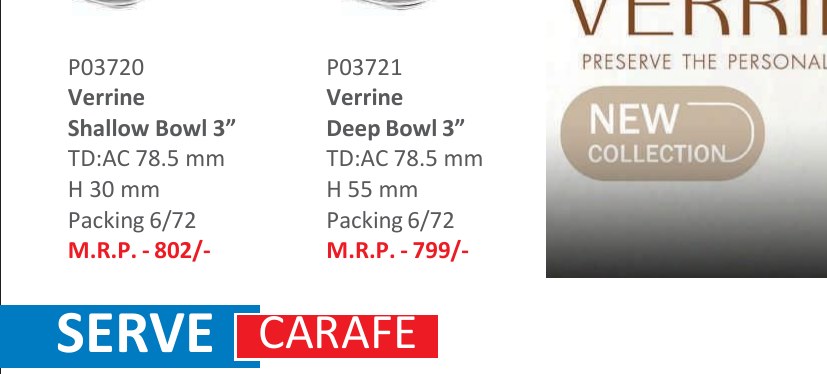 Verrine Shallow Bowl 3"