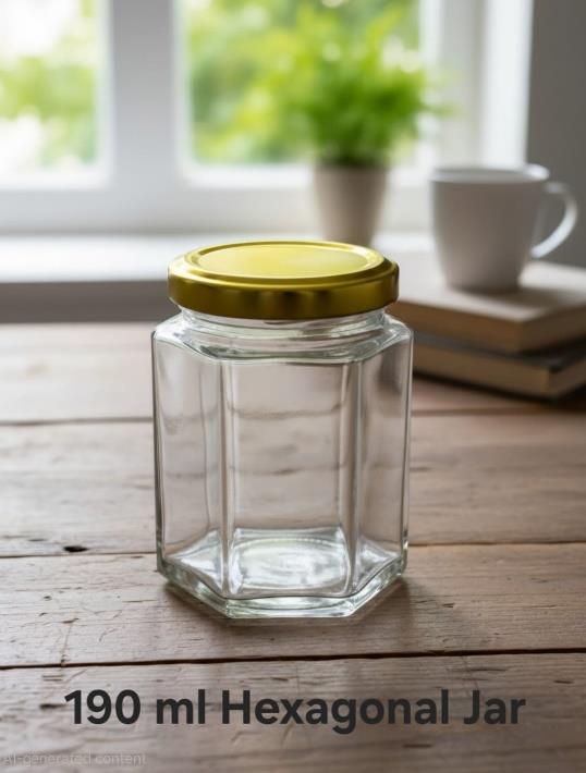 190 ml Hexagonal Jar