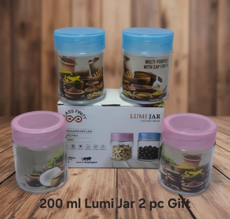 200 ml Lumi Jar — 2 pc Gift Set (Blue & Pink)