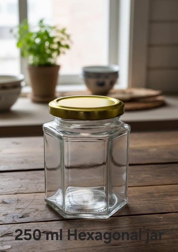 250 ml Hexagonal Jar