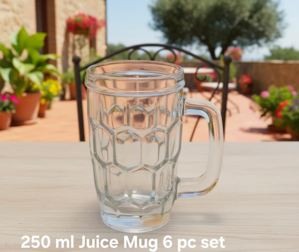 250 ml Honeycomb Juice Mug — 6 pc Set