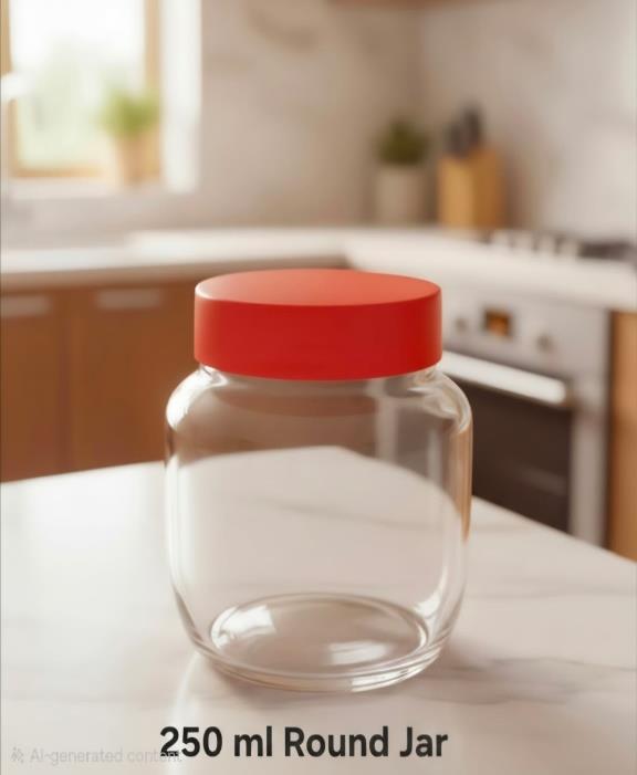 250 ml Round Jar — Plastic Lid