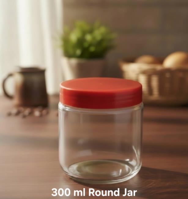 300 ml Round Jar — Plastic Cap