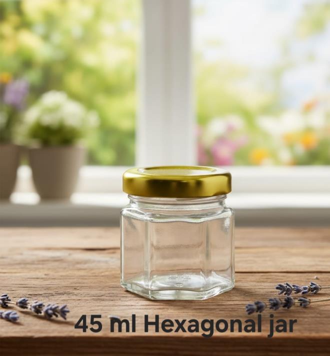 45 ml Hexagonal Jar