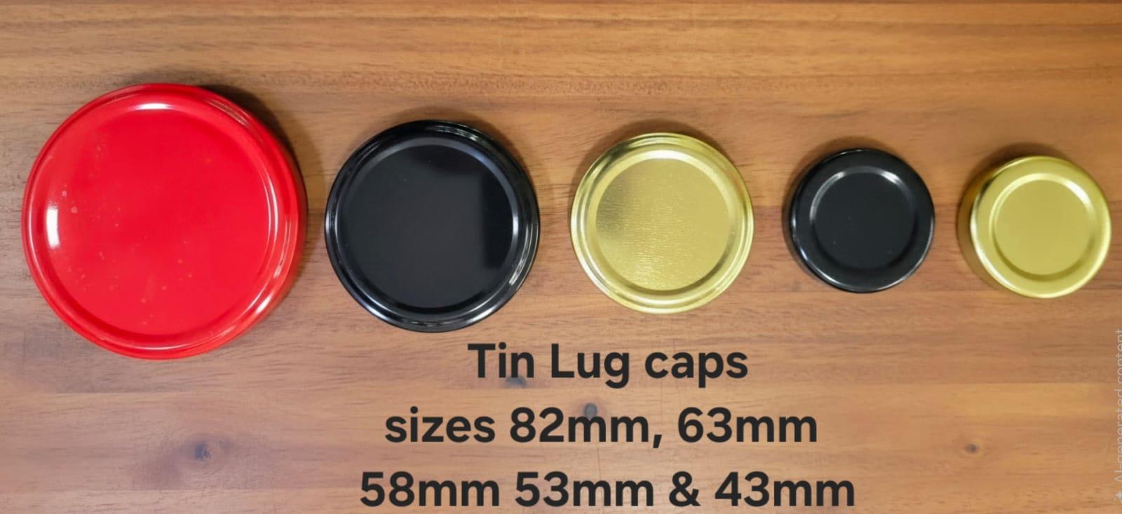 Tin Lug Caps (82/63/58/53/43 mm)