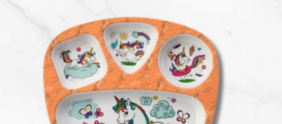 Carousel Circle Plate — Unicorn