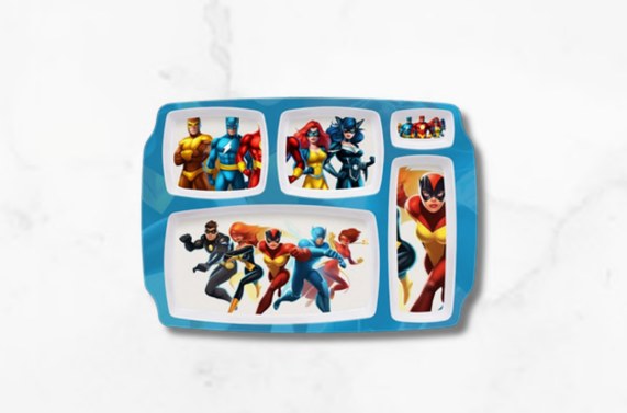 Carousel Feast Plate — Heroes