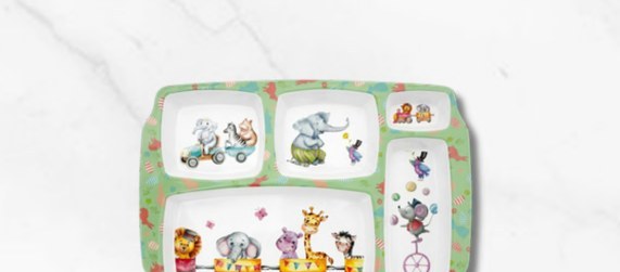 Carousel Feast Plate — Jungle Safari