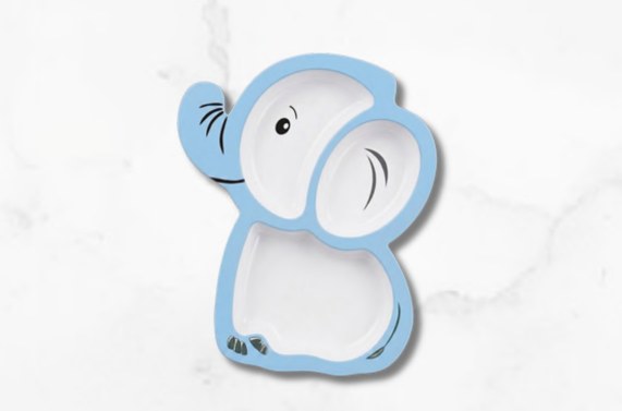 Safari Collection — Elephant Trio Plate